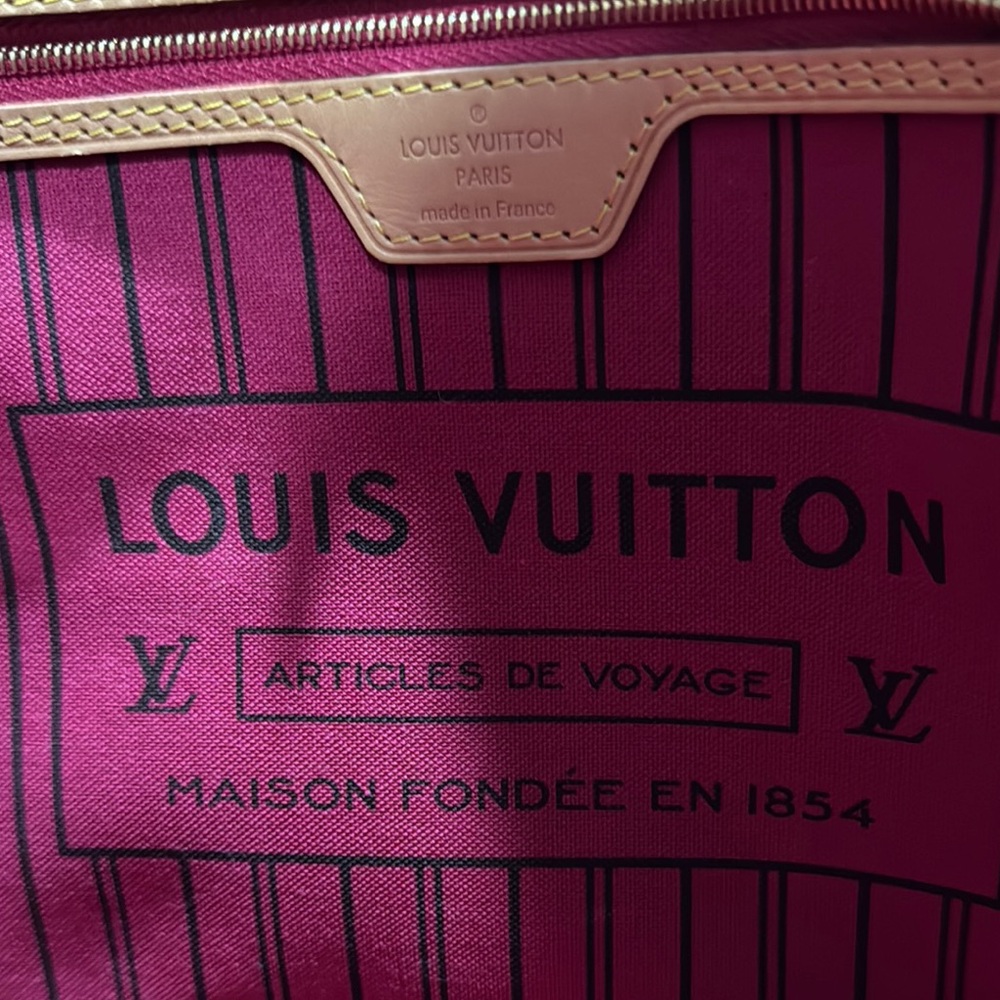 Louis Vuitton MM Neverfull Rose Ballerine Striped Lining Limited Edition - Picture 9 of 13